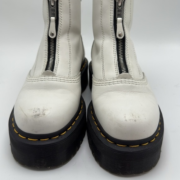 Dr marten free people white Jetta boots platform size 8. Zipper boots - Picture 5 of 6